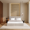 Ensemble de lit 140cm boxspring SOLANA velours chenillé