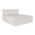 Ensemble de lit 140cm boxspring SOLANA velours chenillé