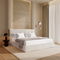 Ensemble de lit 140cm boxspring SOLANA velours chenillé