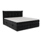 Ensemble de lit 140cm boxspring SOLANA velours chenillé