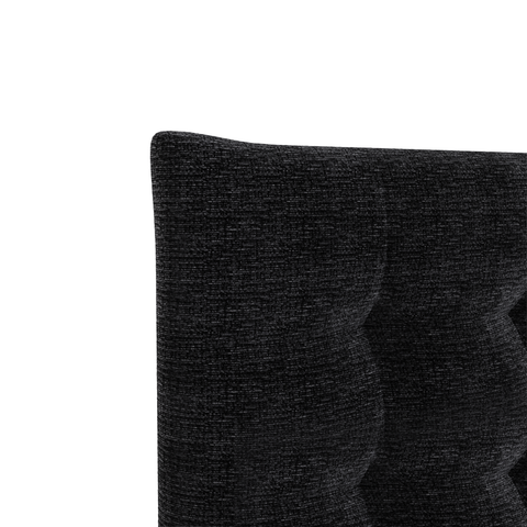 Ensemble de lit 140cm boxspring SOLANA velours chenillé