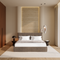 Ensemble de lit 140cm boxspring SOLANA velours chenillé