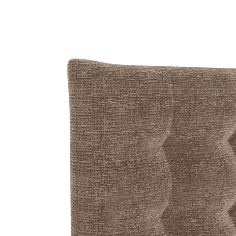 Ensemble de lit 140cm boxspring SOLANA velours chenillé