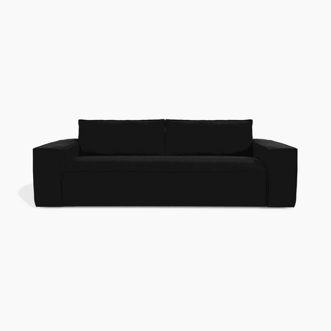 Canapé convertible express JOAN Velours - Matelas Dunlopillo 140cm