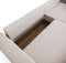 Canapé d'angle droit convertible avec coffre de rangement finition noyer ELIOTT Velours côtelé