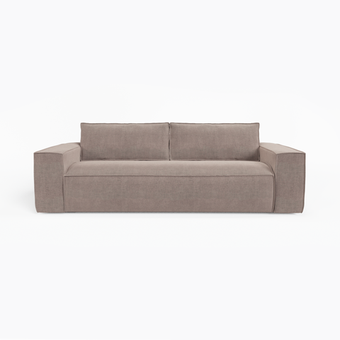 Canapé convertible express JOAN Velours - Matelas Dunlopillo 160cm