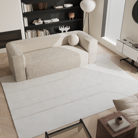 Tapis rectangulaire JARA en laine 160x230cm