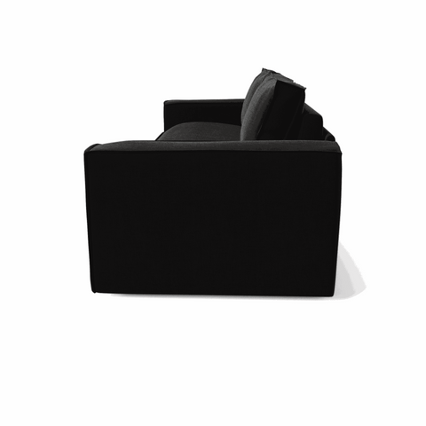 Canapé convertible express JOAN Velours - Matelas Dunlopillo 140cm