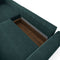 Canapé d'angle gauche convertible avec coffre de rangement finition noyer ELIOTT Tissu Velours
