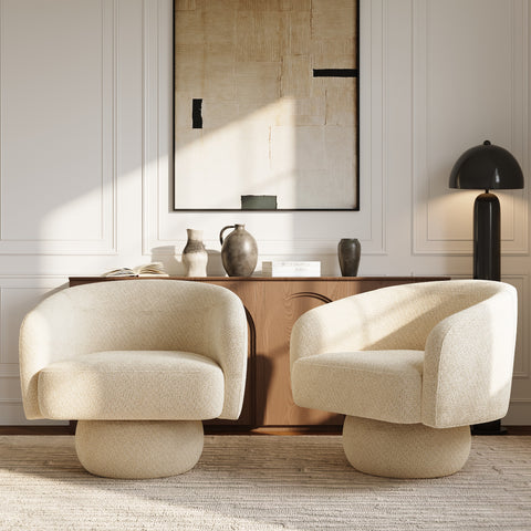Fauteuil ARLO velours bouclé