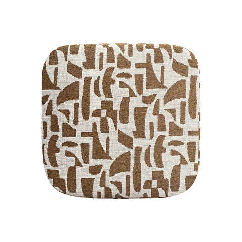 Pouf ARO tissu bouclé à motifs