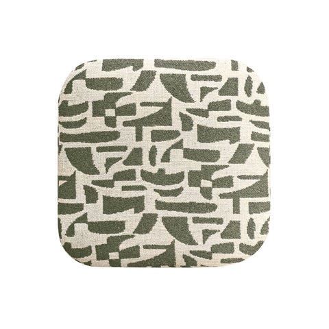 Pouf ARO tissu bouclé à motifs