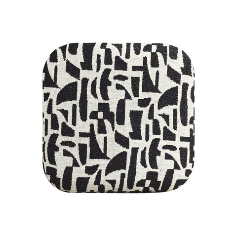 Pouf ARO tissu bouclé à motifs