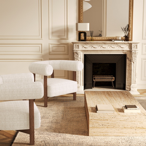 Fauteuil BALI velours chenillé