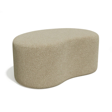 Pouf DUNE 80cm tissu bouclette