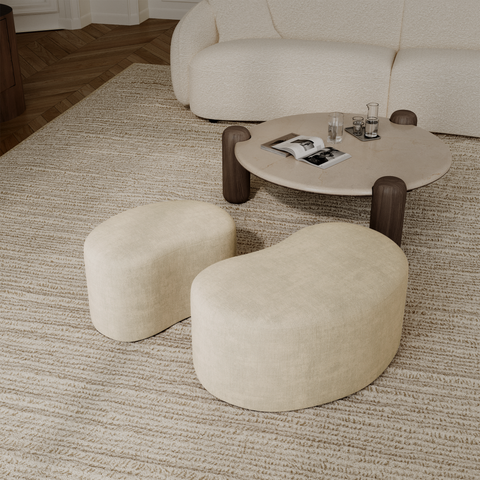 Pouf DUNE 80cm velours