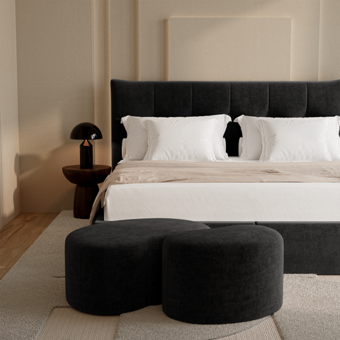 Pouf DUNE 80cm velours