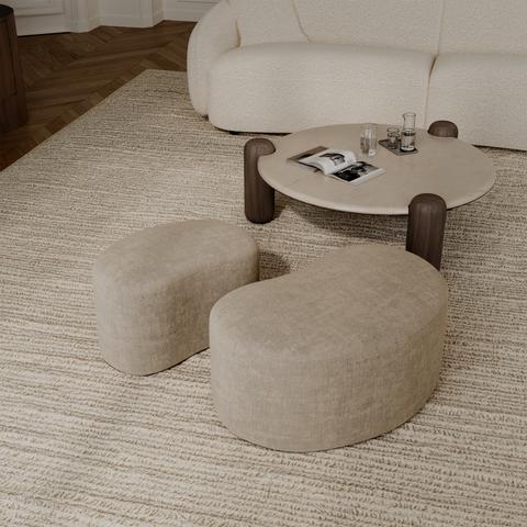 Pouf DUNE 80cm velours