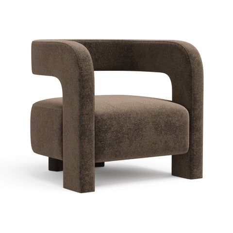 Fauteuil GABY velours texturé