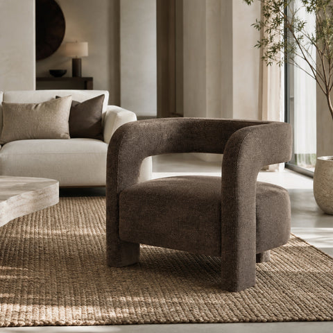 Fauteuil GABY velours texturé