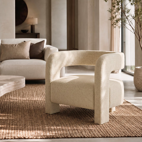 Fauteuil GABY velours texturé