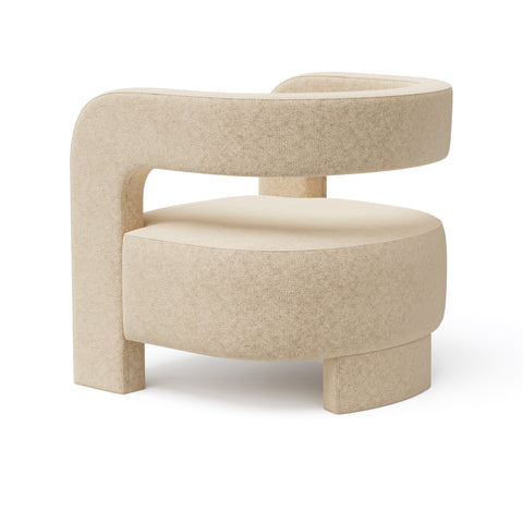 Fauteuil GABY velours texturé