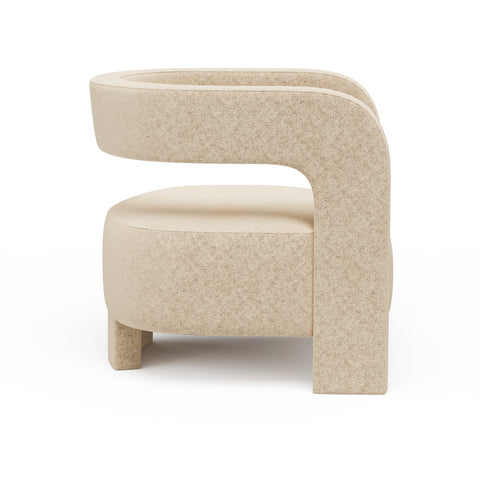 Fauteuil GABY velours texturé