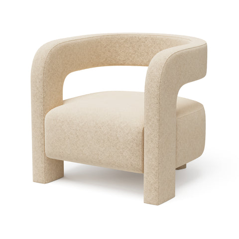 Fauteuil GABY velours texturé
