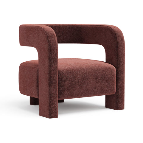 Fauteuil GABY velours texturé