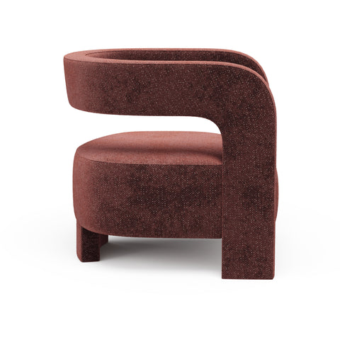 Fauteuil GABY velours texturé