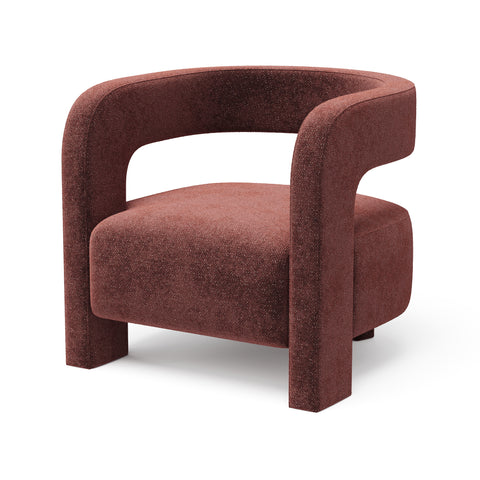 Fauteuil GABY velours texturé