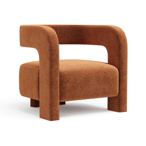 Fauteuil GABY velours texturé