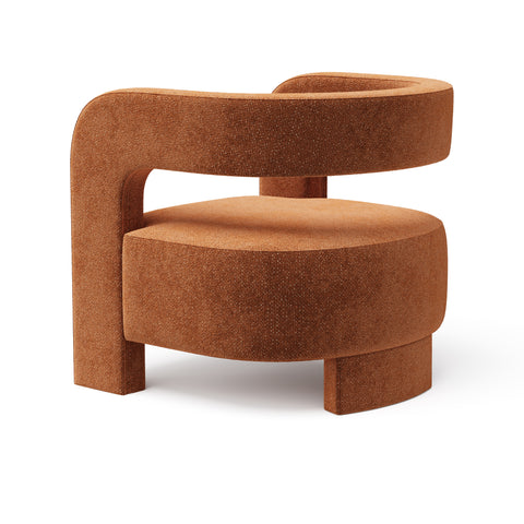 Fauteuil GABY velours texturé