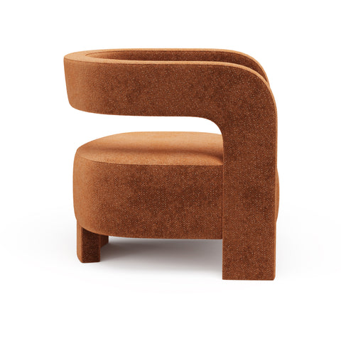 Fauteuil GABY velours texturé