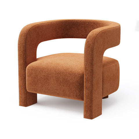 Fauteuil GABY velours texturé