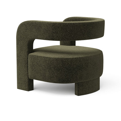 Fauteuil GABY velours texturé