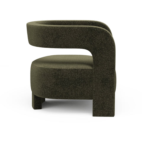 Fauteuil GABY velours texturé