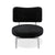 Fauteuil IGGY velours tramé