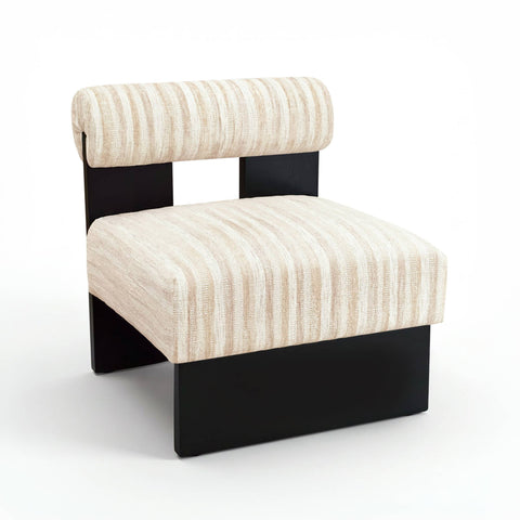 Fauteuil IRO tissu texturé à motifs