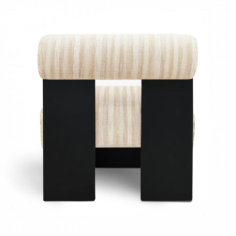 Fauteuil IRO tissu texturé à motifs