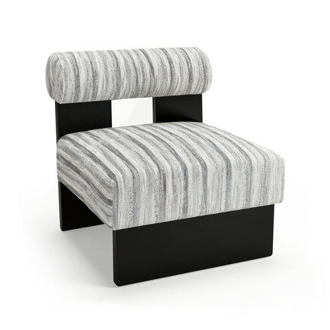Fauteuil IRO tissu texturé à motifs