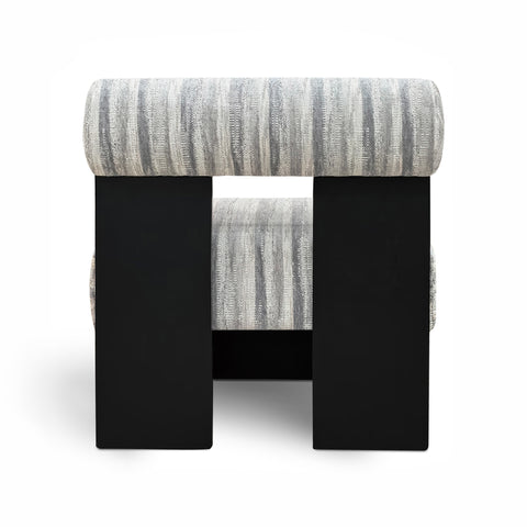 Fauteuil IRO tissu texturé à motifs