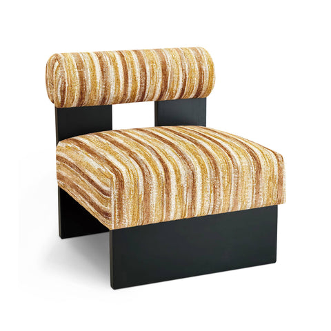 Fauteuil IRO tissu texturé à motifs
