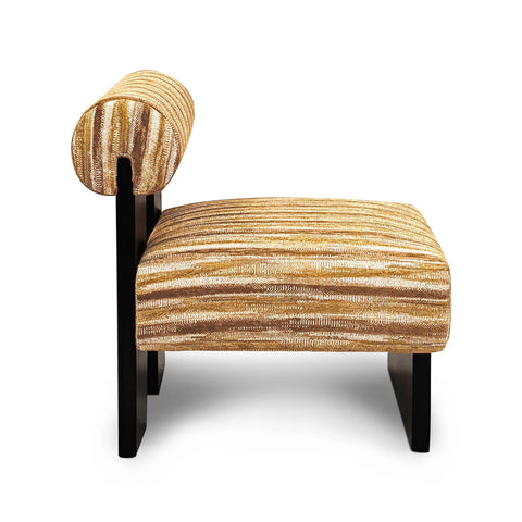 Fauteuil IRO tissu texturé à motifs