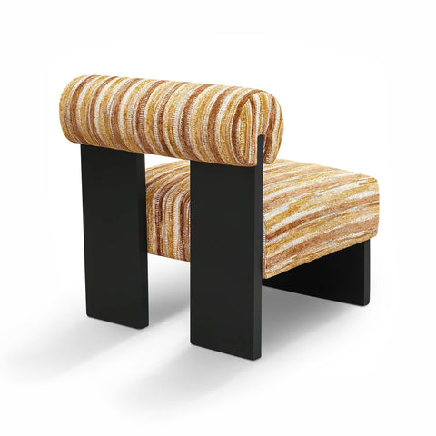 Fauteuil IRO tissu texturé à motifs