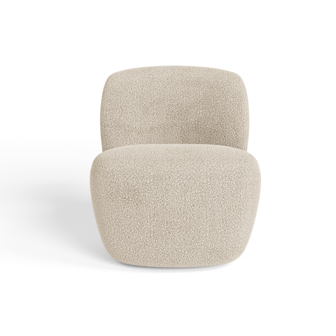Fauteuil pivotant IVY tissu bouclette