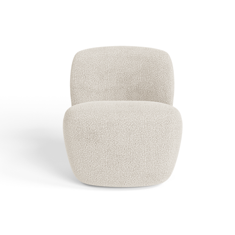 Fauteuil pivotant IVY tissu bouclette
