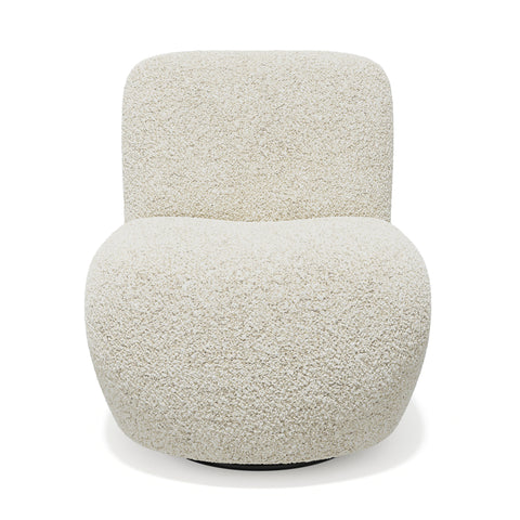 Fauteuil pivotant IVY tissu bouclette