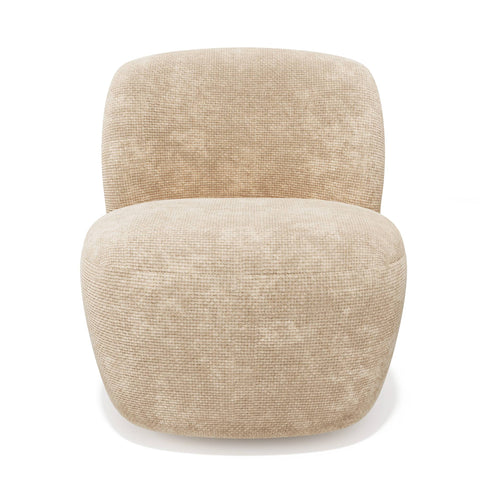 Fauteuil pivotant IVY velours tramé