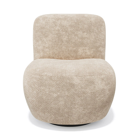 Fauteuil pivotant IVY velours tramé